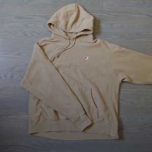 Mens Champion Classic Logo Patch Hoodie